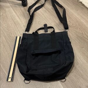 Black womens crossbody/backpack